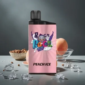 IGET Bar 3500 Puffs Disposable Vape Pêssego Gelo 1400mAh 1.2 Ohm Mesh Coil