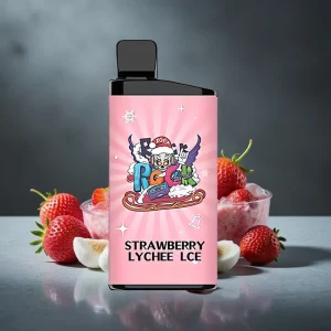 IGET Bar 3500 Puffs Sabor Morango Lichia Gelo 1400mAh Mesh 1.2 Ohm