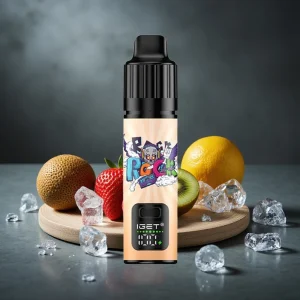 IGET BAR PLUS S3 POD 10000 Puffs 5% Nicotine 18ml Morango Kiwi Gelo Disposable Vape