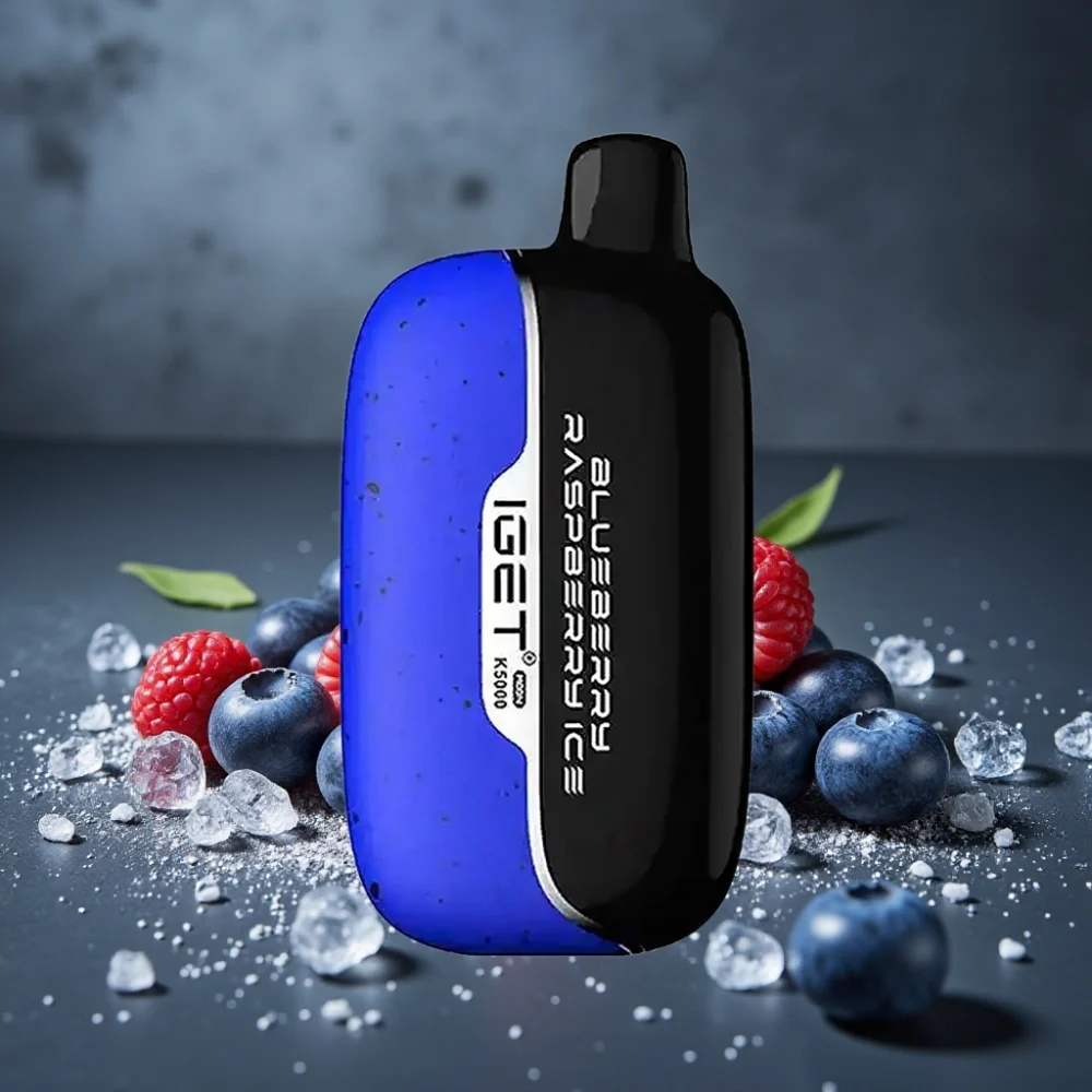 IGET Moon K5000 Puffs 81.5g PC 1.35 Ohm Mirtilo Framboesa Gelo Disposable Vape