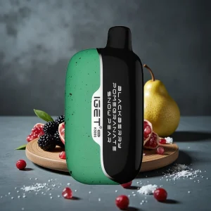 IGET Moon K5000 Puffs Descartável 81.5g Blackberry Romã Pêra Neve Mesh 1.35 Ohm
