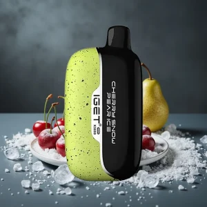 IGET Moon K5000 Puffs Disposable Vape Cereja Pera Neve Gelo – 81.5g, 1.35 Ohm, 49.5×25.3×99.4 mm