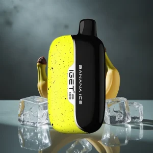 IGET Moon K5000 Puffs Disposable Vape Gelo de Banana 81.5g 1.35 Ohm Mesh