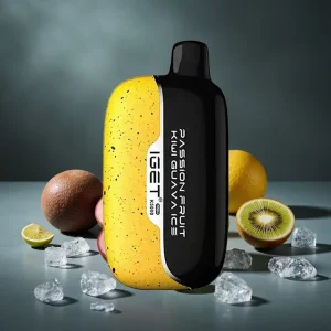 IGET Moon K5000 Puffs Disposable Vape Maracujá Kiwi Goiaba Gelo – 81.5g, 1.35 Ohm Mesh Coil