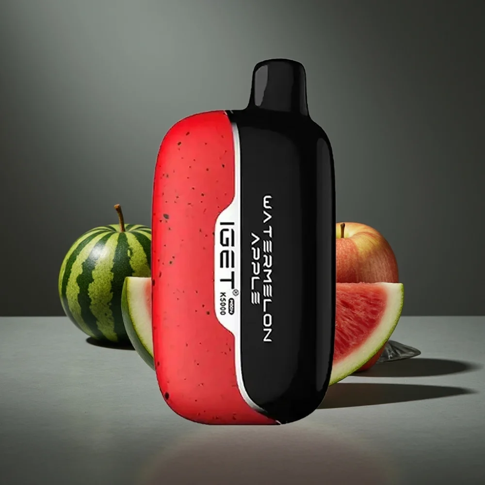 IGET Moon K5000 Puffs Disposable Vape Melancia Maçã 81.5g PC 1.35 Ohm Mesh Coil
