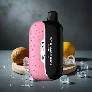 IGET Moon K5000 Puffs Disposable Vape Morango Kiwi Gelo 81.5g 1.35 Ohm Mesh PC 49.5×25.3×99.4mm