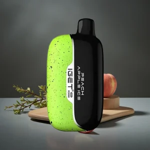 IGET Moon K5000 Puffs Disposable Vape Pêssego Maçã 81.5g 1.35 Ohm Mesh