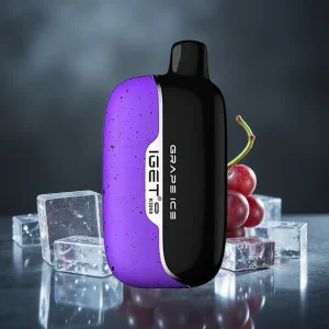 IGET Moon K5000 Puffs Disposable Vape Uva Gelo PC 1.35 Ohm Mesh Coil 81.5g