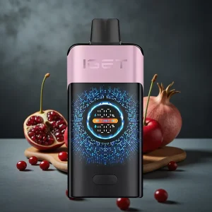 IGET ONE 12000 Puffs Descartável com Tela Colorida Curva – Cereja Romã