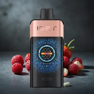 IGET ONE 12000 Puffs Disposable Vape Morango Framboesa, Tela Colorida Curva, 2700 mAh, 0.6 ohm Dual Mesh Coil