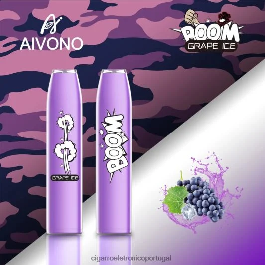 Importação Cigarro Eletrónico Portugal – Aivono AIM BOOM 600 gelo de uva FR2FJJ359