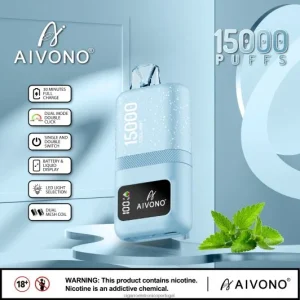 Importação Cigarro Eletrónico Portugal – Aivono AIM magic 15.000 menta fresca FR2FJJ62