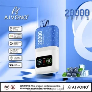 Importação Cigarro Eletrónico Portugal – Aivono AIM magic 20.000 gelo de mirtilo FR2FJJ73