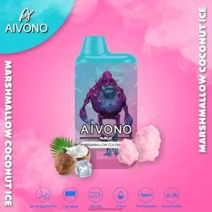 Importação Cigarro Eletrónico Portugal – Aivono AIM MAGIC cigarro de caixa de 5800 bocas gelo de coco com marshmallow FR2FJJ95