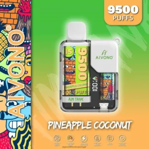 Importação Cigarro Eletrónico Portugal – Aivono AIM TANK 9500 coco abacaxi FR2FJJ40