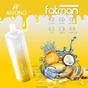 Importação Cigarro Eletrónico Portugal – Aivono FATMAN 6800 coco abacaxi FR2FJJ29