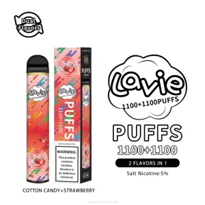 Importação Cigarro Eletrónico Portugal – algodão doce/morango LAVIE BAR Switch 2.200 baforadas DDN0293