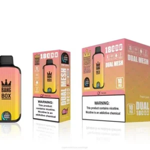 Importação Cigarro Eletrónico Portugal – Bang Box 18.000 baforadas suco de pêssego 8T6091