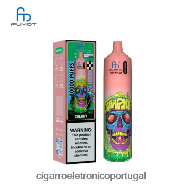 Importação Cigarro Eletrónico Portugal – Fumot Tornado 30k música cereja TX2F6B7