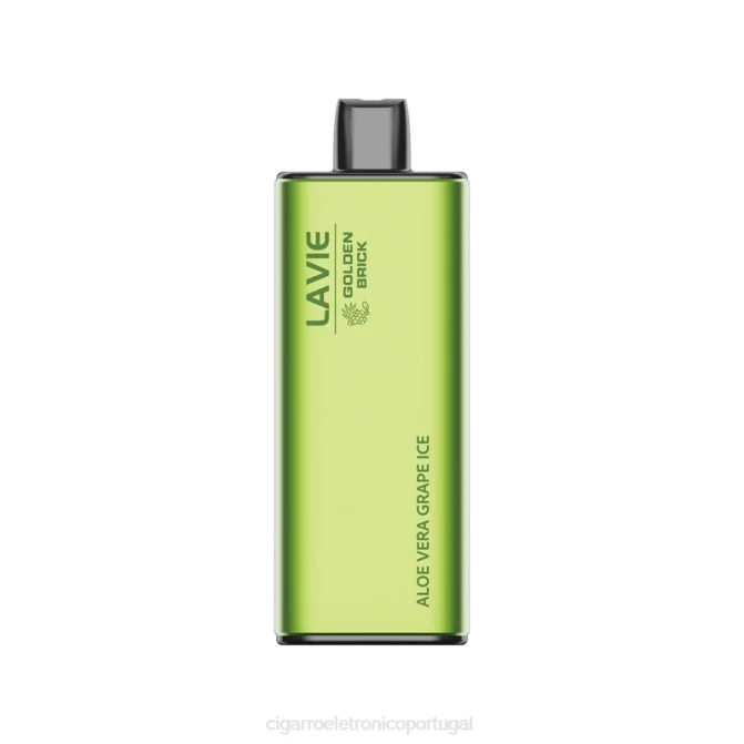 Importação Cigarro Eletrónico Portugal – gelo de uva aloe vera LAVIE GOLDEN BRICK 10.000 baforadas DDN051