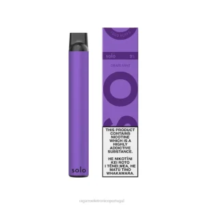 Importação Cigarro Eletrónico Portugal – Solo vaporizador descartável hortelã de uva X8RN87