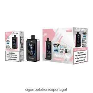 JNR MediaMax 40k sopro J6086817 gelo de morango cigarro eletrônico