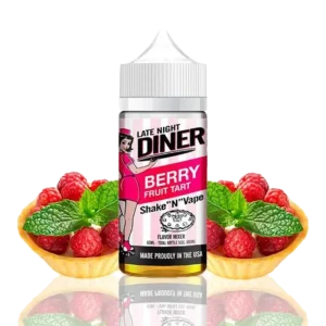 Late Night Diner - Berry Fruit Tart 50ml Shortfill em Frasco de 100ml by Halo