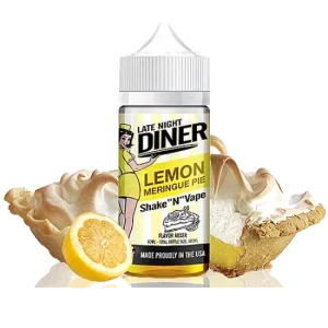 Late Night Diner - Lemon Meringue Pie 50ml Shortfill em Frasco de 100ml by Halo