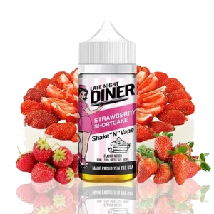 Late Night Diner - Strawberry Shortcake 50ml Shortfill em Frasco de 100ml by Halo