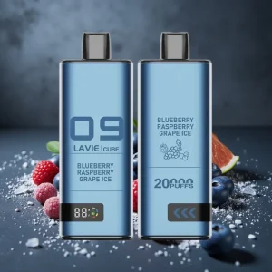 Lavie Cube 20000 Puffs 28ML 5% Nic Sal Mirtilo Framboesa Uva Gelo