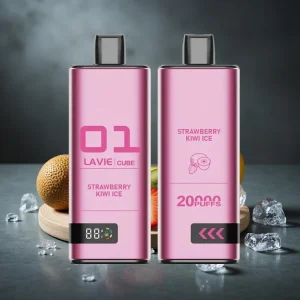 Lavie Cube 20000 Puffs 28ML 600mAh Morango Kiwi Gelo Disposable Vape