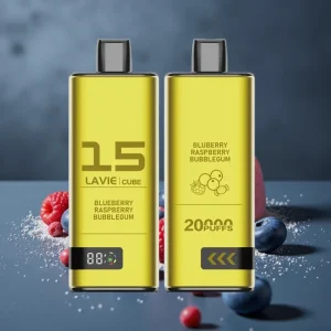 Lavie Cube 20000 Puffs Disposable Vape 28ML 600mAh Type C Mirtilo Framboesa Chiclete