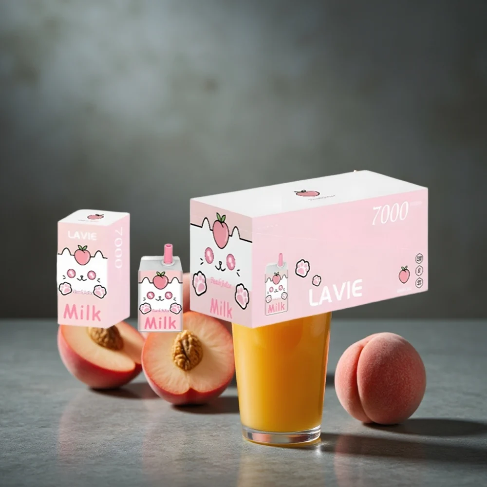 LAVIE Milk 7000 Puffs Suco de Pêssego 16ML 600mAh Type C - Image 2