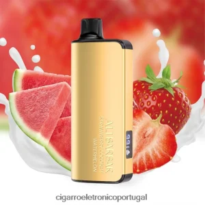 Liquido Cigarro Eletronico Portugal – Alibarbar Ingot 20.000 vapores descartáveis melancia de coco com morango 4H6N0243
