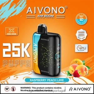 Loja Cigarro Eletronico Portugal – Aivono AIM BOOM 25.000 framboesa pêssego limão FR2FJJ350