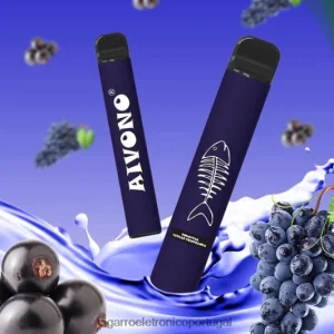 Loja Cigarro Eletronico Portugal – Aivono AIM FISHBONE 600 groselha preta FR2FJJ284