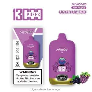 Loja Cigarro Eletronico Portugal – Aivono AIM FREAK 13.000 groselha FR2FJJ251