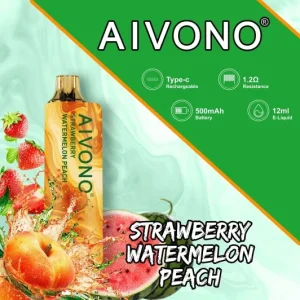 Loja Cigarro Eletronico Portugal – Aivono AIM GUN 7.000 morango melancia pêssego FR2FJJ108