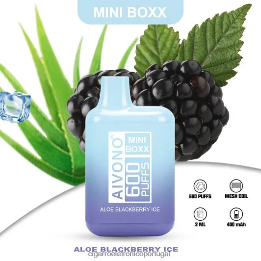 Loja Cigarro Eletronico Portugal – Aivono AIM MINI BOXX 600 gelo atual de aloe FR2FJJ240
