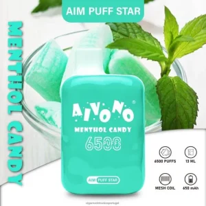 Loja Cigarro Eletronico Portugal – Aivono AIM PUFF STAR 6500 doce de mentol FR2FJJ295