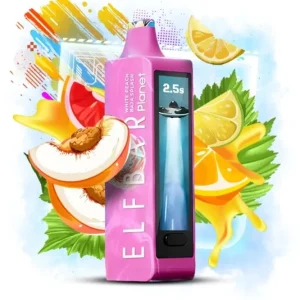 Loja Cigarro Eletronico Portugal – respingo de pêssego branco baja Elf Bar Planet 25.000 R880820
