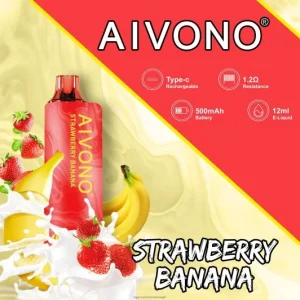 Loja De Cigarro Eletronico Portugal – Aivono AIM GUN 7.000 banana morango FR2FJJ107