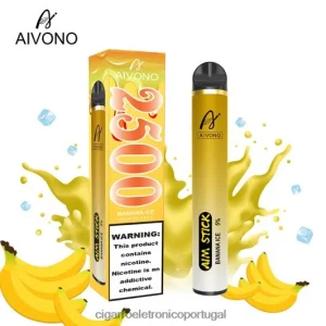 Loja De Cigarro Eletronico Portugal – Aivono AIM STICK 2500 gelo de banana FR2FJJ151