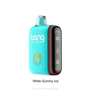 Loja De Cigarro Eletronico Portugal – Bang Box Display de energia inteligente de 9000-18000 baforadas gelo de goma branco 8T6030