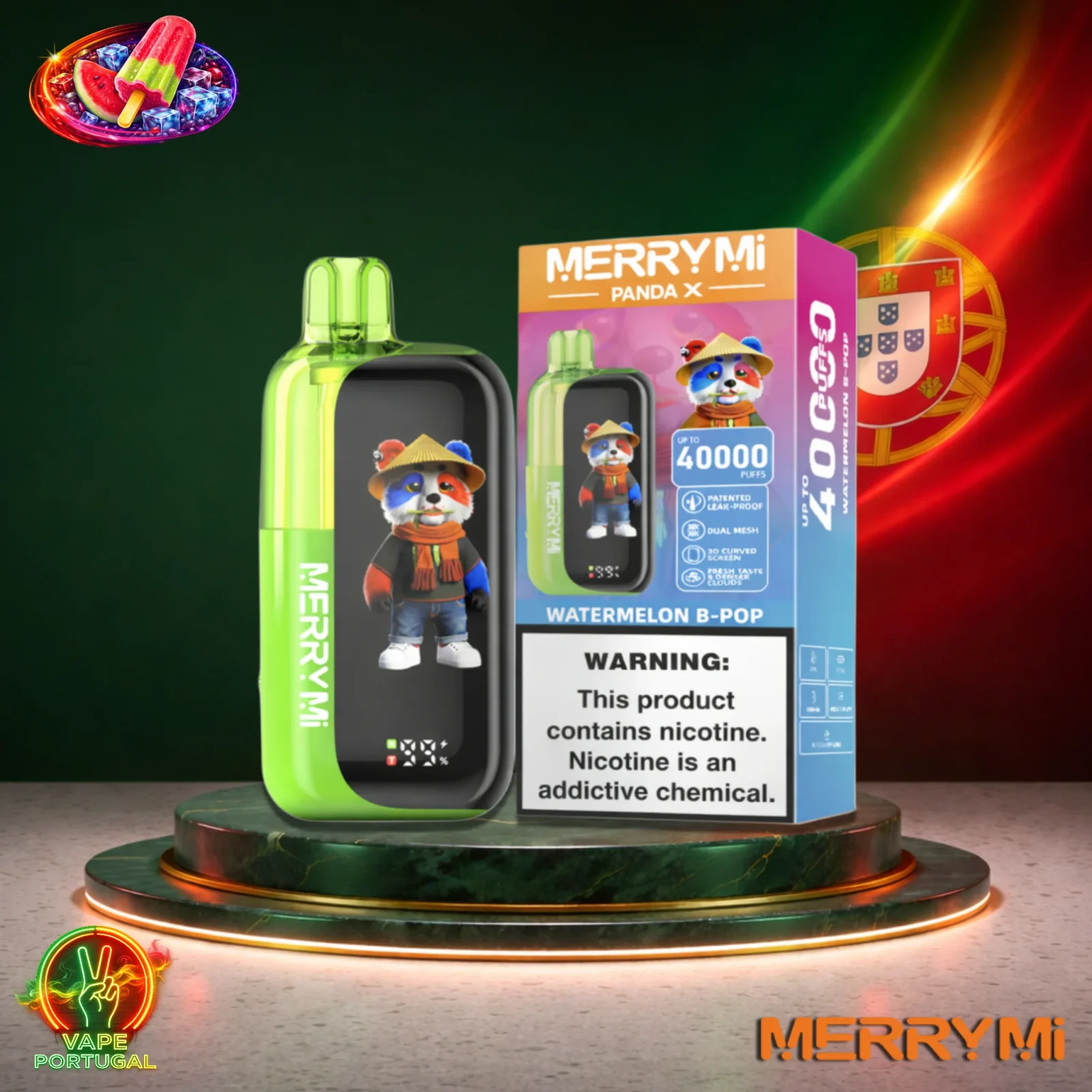 MerryMi Panda X 40K Puffs | Vape Descartável Portugal 5% Nicotina