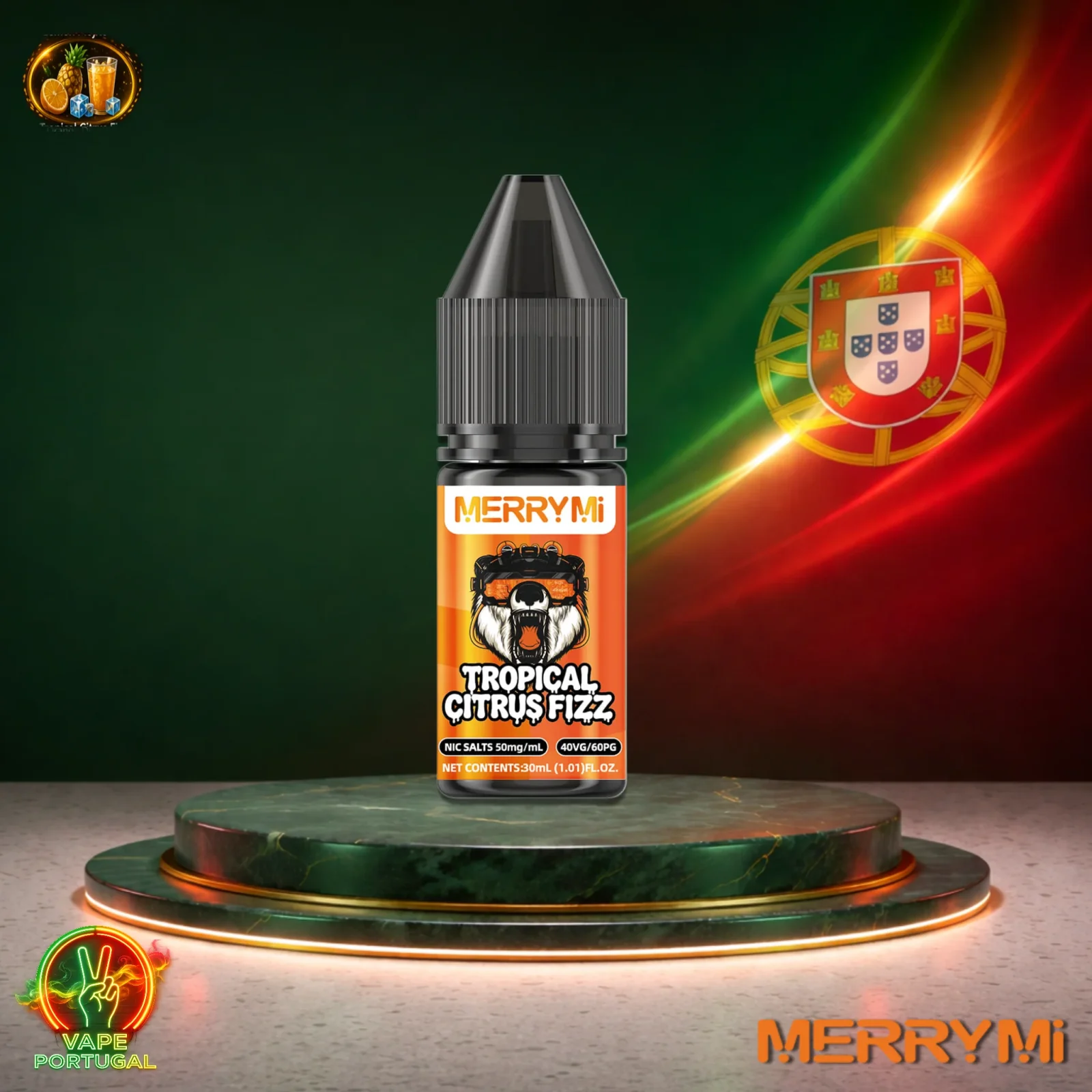 MerryMi Salts 30ml Líquido para Vape | Sais de Nicotina 3% (30mg/ml)