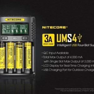Nitecore Ums4 (4Slots) Usb