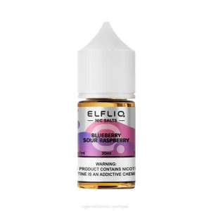 Raspeira azeda de mirtilo ELFBAR ELFLIQ Nic Salt 30ml 0X0V12