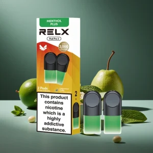 RELX Pod Pro 2 600 Puffs 1.8% Nicotina 1.9ml Menta-Mentol Plus Modos Eco/Smooth/Boost