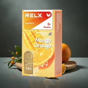 RELX Pod Pro 2 600 puffs 1.9ml 0% nic Manga Laranja Eco/Smooth/Boost Mode